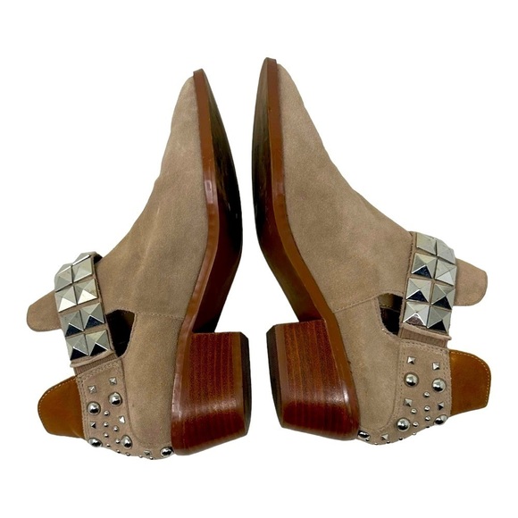 Steve Madden Zenna Suede Booties in Taupe Size 7 Western Cowboy Rodeo Festival - Picture 3 of 11
